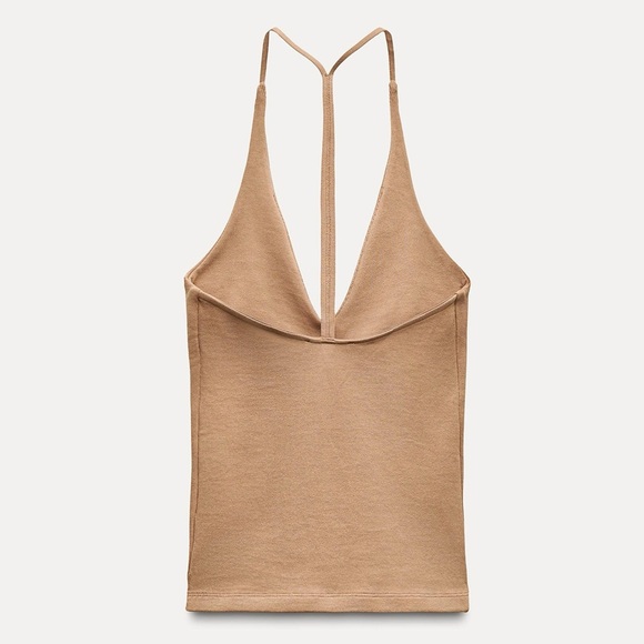 NWT ZARA BACK STRAP HALTER TOP - Picture 3 of 9